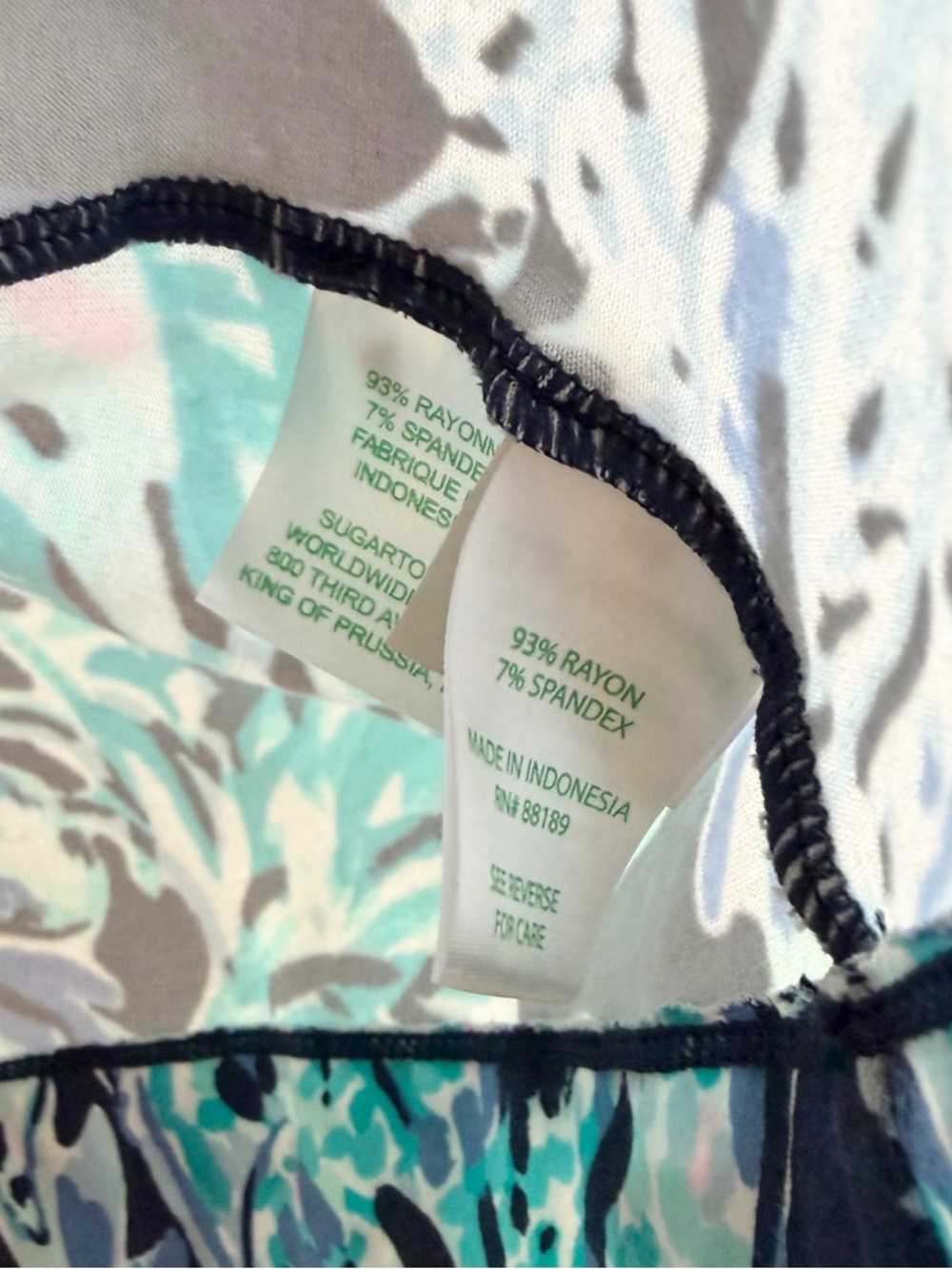 Lilly Pulitzer Sophie Dress High Tide Navy Party in Paradise UPF 50+ - Picture 10 of 10